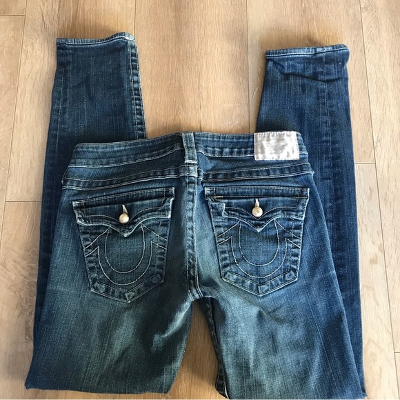 True Religions womens denim jeans size 28 - Picture 3 of 9